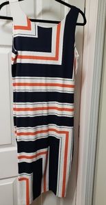 Striped sleeveless dress